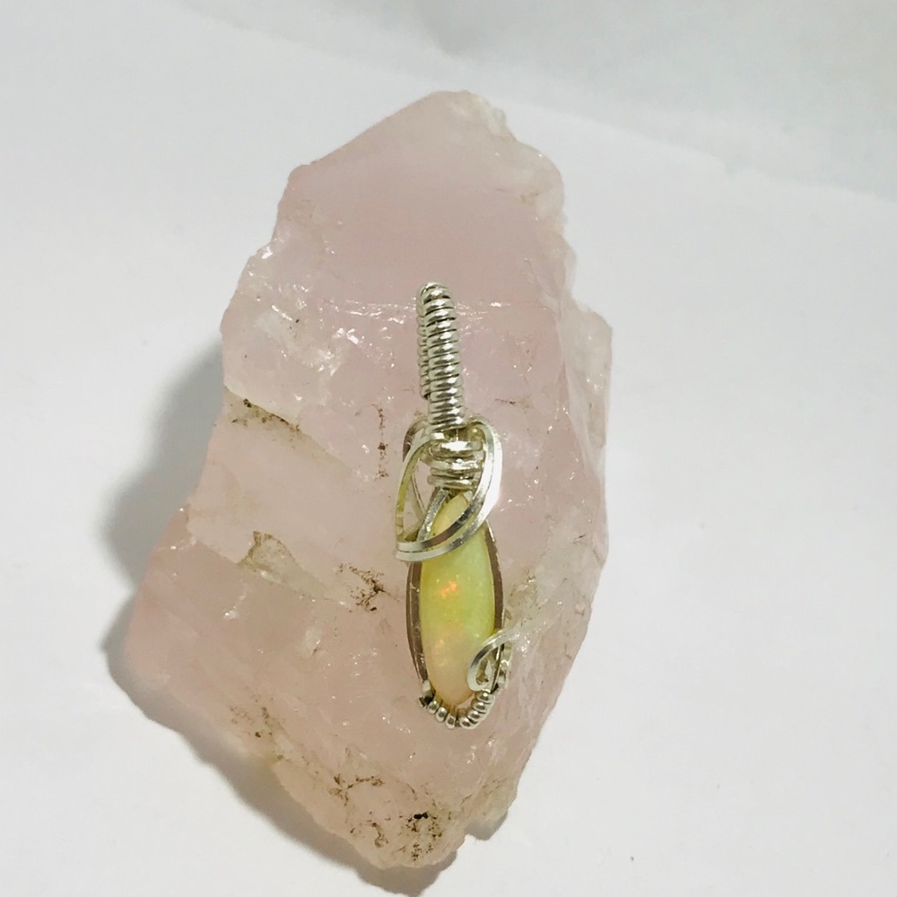 Sterling Silver Opal Pendant